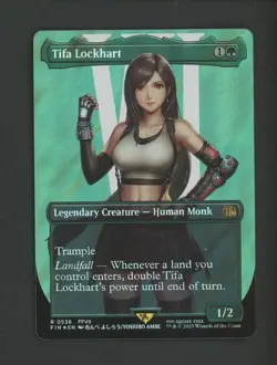 2025 MTG Final Fantasy Borderless Surge Foil #0536 Tifa Lockhart #2 - Image 1