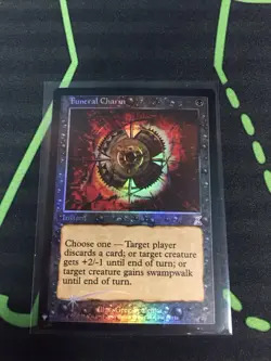 MTG Magic The Gathering Funeral Charm Foil List Black Instant Commander - Image 1