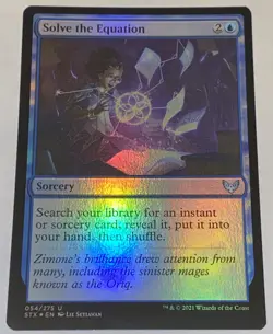 Solve the Equation 054/275 FOIL Strixhaven School of Mages | MTG Magic UNPLAYED - Image 1
