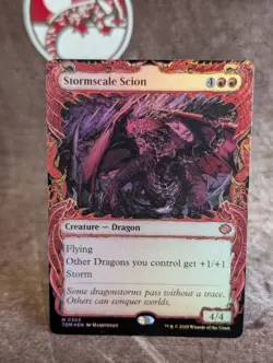 MTG, Stormscale Scion, #303, Tarkir: Dragonstorm, NM, Mythic Foil, Showcase - Image 1