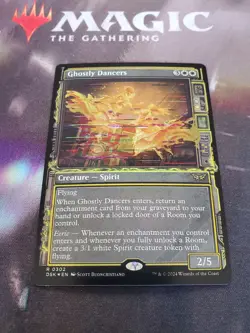Mtg. Ghostly Dancers. Foil Showcase. Duskmourn. Pack Fresh - Image 1
