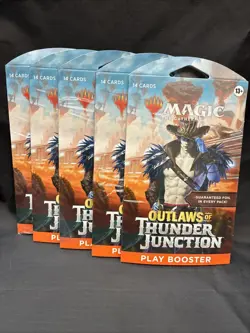 Magic The Gathering MTG 2024 Outlaws of Thunder Junction Play Booster Blister x5 - Image 1