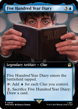 Five Hundred Year Diary (Extended Art) (Surge Foil) Doctor Who - Near Mint Foil - Image 1