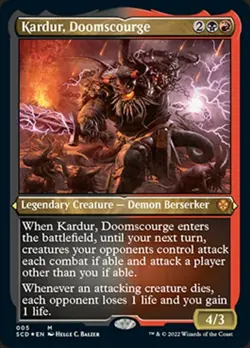 Kardur, Doomscourge - Foil Etched Light Play, English Magic the Gathering MTG St - Image 1
