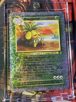 2002 Pokemon Legendary Collection 23/110 Exeggutor Reverse Holo Fireworks - Image 2