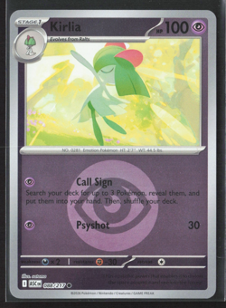 088/217 Kirlia - Ascended Heroes - Reverse Holo Energy Symbol NM Pokemon - Image 1
