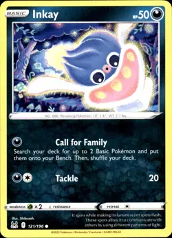 Inkay (121) 121/196 Common - Pokemon SWSH11: Lost Origin NM - Image 1