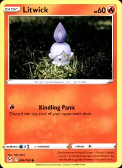 Litwick 024/196 Common - Pokemon SWSH11: Lost Origin NM - Image 1