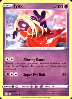 Jynx 068/196 Common - Pokemon SWSH11: Lost Origin NM - Image 1
