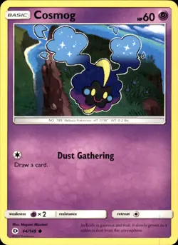 Cosmog 64/149 Common - Pokemon SM Base Set 2017 LP - MP - Image 1