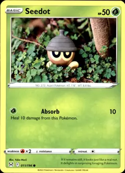 Seedot 011/196 Common - Pokemon SWSH11: Lost Origin 2022 NM - Image 1