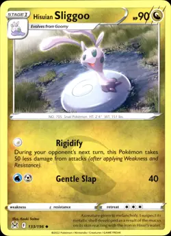 Hisuian Sliggoo 133/196 Uncommon - Pokemon SWSH11: Lost Origin 2022 NM - Image 1