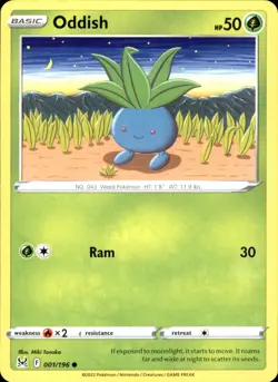 Oddish 001/196 Common - Pokemon SWSH11: Lost Origin NM - Image 1
