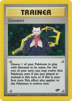 Giovanni (18/132) Gym Challenge Unlimited​ - Heavily Played Holofoil Pokemon TCG - Image 1