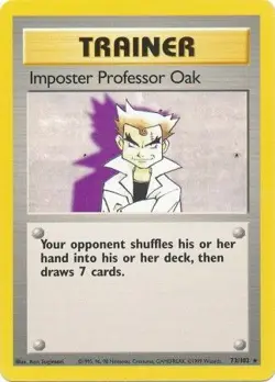 Imposter Professor Oak (73/102) Base Set Unlimited​ - Near Mint Pokemon TCG - Image 1