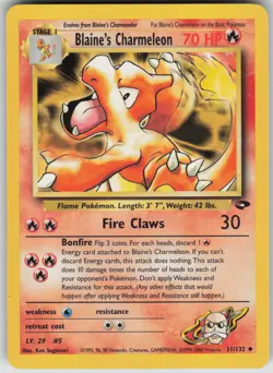 Pokemon TCG Blaine's Charmeleon Uncommon Gym Challenge 031/132 - Image 1