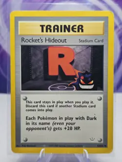 2001 Pokemon Rocket's Hideout Uncommon Neo Revelation 63/64 Unlimited HP - Image 1