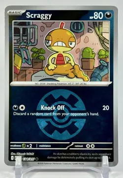 Scraggy (Quick Ball) 134/217 Common Ascended Heroes Pokemon Reverse Holo NM - Image 1