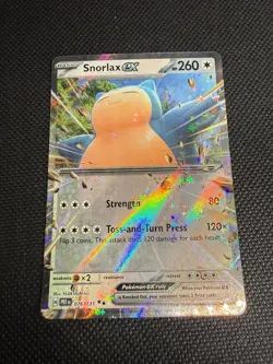 Snorlax ex 076/131 Holo Double Rare Prismatic Evolutions Pokemon Near Mint - Image 1