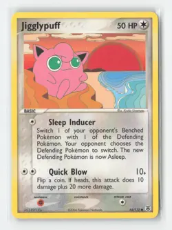 Jigglypuff 65/112 Common FireRed & LeafGreen Pokemon Moderately Played - Image 1