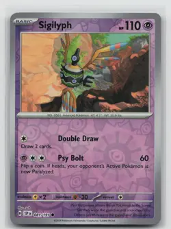 Sigilyph 081/191 Common Surging Sparks Pokemon Reverse Holo Near Mint - Image 1