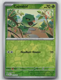 Capsakid 012/191 Common Surging Sparks Pokemon Reverse Holo Near Mint - Image 1