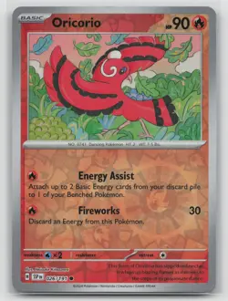Oricorio 026/191 Common Surging Sparks Pokemon Reverse Holo Lightly Played - Image 1
