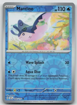 Mantine 040/191 Common Surging Sparks Pokemon Reverse Holo Near Mint - Image 1