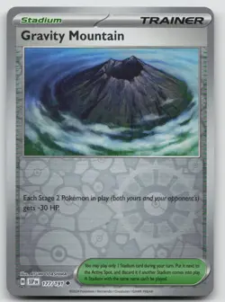 Gravity Mountain 177/191 Uncommon Surging Sparks Pokemon Reverse Holo Near Mint - Image 1