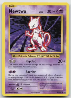 Mewtwo 51/108 Rare Evolutions Pokemon Near Mint - Image 1
