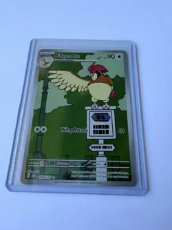 Pidgeotto 208/197 Illustration Rare Full Art Holo SV03 Obsidian Flames EN - Image 1