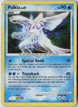 Palkia (Cosmos Holo) 26/106 Holo Holo Rare Deck Exclusives Pokemon Damaged - Image 1