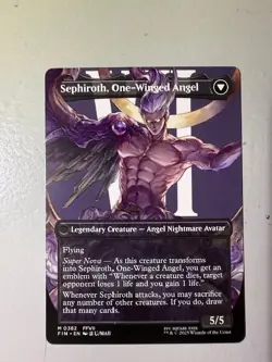 Sephiroth, Fabled SOLDIER (Borderless) M0382 Magic The Gathering Final Fantasy - Image 2