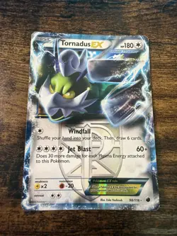 Pokemon Tornadus EX 98/116 Plasma Freeze Holo Ultra Rare Team Plasma MP - Image 1