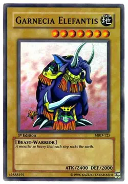 Garnecia Elefantis MRD-125 - Super Rare - Lightly Played 1st Edition YuGiOh! TCG - Image 1
