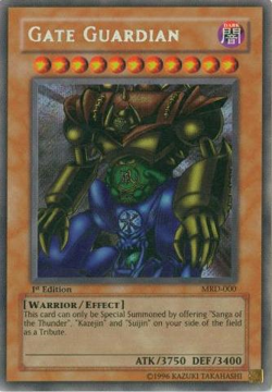 Gate Guardian MRD-000 - Secret Rare - Lightly Played Unlimited YuGiOh! TCG - Image 1