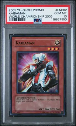 PSA 10 Kaibaman WC5-EN002 2005 World Championship Promo Yu-Gi-Oh - Image 1