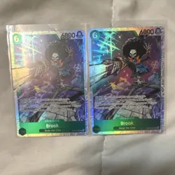 Bandai One Piece Card Game Brook OP15-032 Holo Character Card Lot x2 English - Image 2