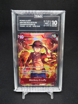 2024 ONE PIECE TREASURE B. SET PROMO ST10-006 MONKEY D. LUFFY ALT ART SR TAG 10 - Image 1