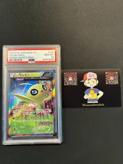PSA 10 142/XY-P Celebi Promo Bandit Ring Pokemon Card - Image 1
