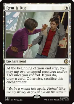 RENT IS DUE 11 RARE MARVEL'S SPIDER-MAN MAGIC: THE GATHERING NM - Image 1