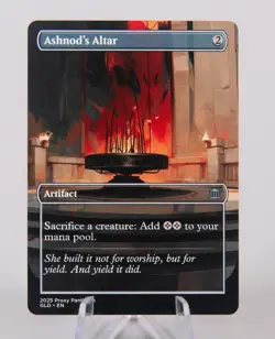 Ashnod's Altar | Handmade Borderless Designed Art Card - Image 1