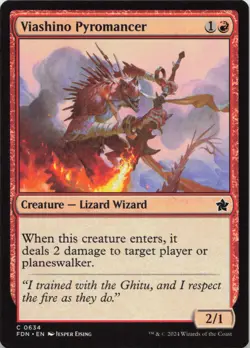 Viashino Pyromancer C Foundations 634 NM MTG - Image 1