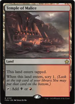 Temple of Malice R Foundations 701 NM MTG - Image 1