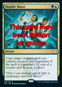 MTG DOUBLE MAJOR EXC - DOPPIA SPECIALIZZAZIONE - STX - MAGIC - Image 1