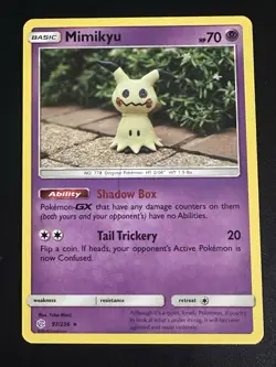 Mimikyu 97/236 Pokemon Cosmic Eclipse Non-Holo Rare Yuka Morii NM - Image 1