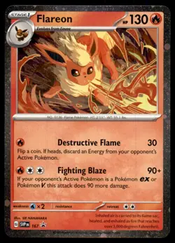 Flareon (Cosmos Holo) 167 Holo Promo Scarlet & Violet Promo Pokemon Near Mint - Image 1