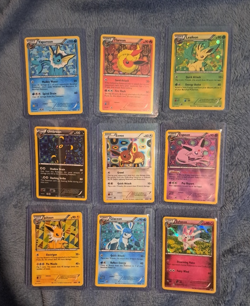Pokemon Full Eeveelution Set Black & White Promo BW87 - BW94 Holo +XY Sylveon - Image 4