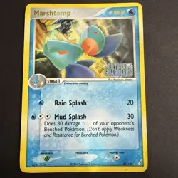 Pokemon TCG Card - Marshtomp Crystal Guardians 24/100 Reverse Holo Stamped MP/HP - Image 1