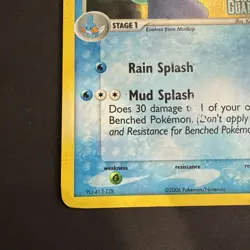 Pokemon TCG Card - Marshtomp Crystal Guardians 24/100 Reverse Holo Stamped MP/HP - Image 3